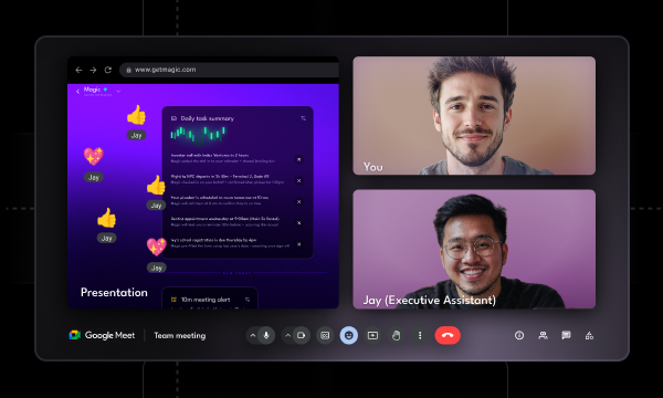 Share your screen on a short call